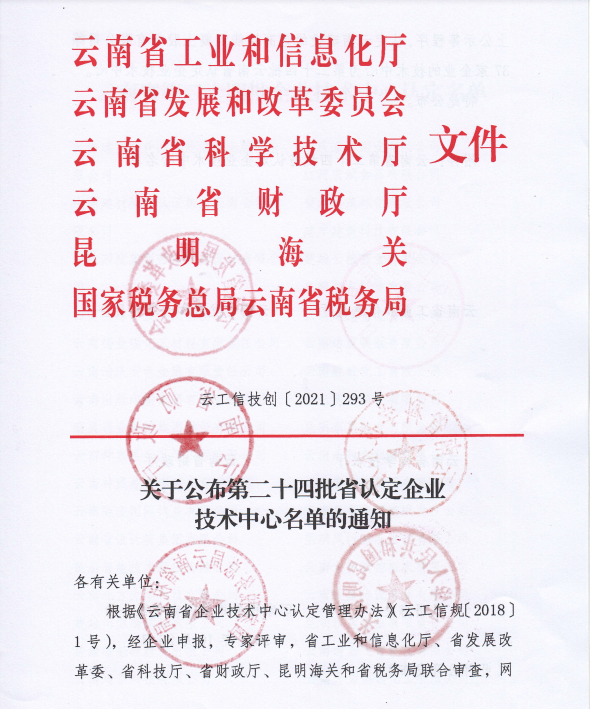 第24批省级企业技术中心名单(图1)