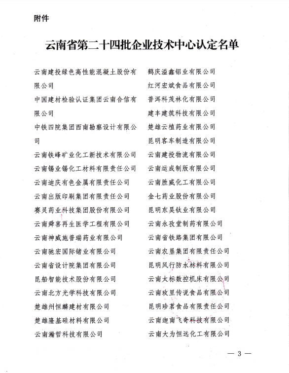 第24批省级企业技术中心名单(图3)