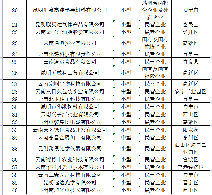 2022市级中小企业培育提升专项名单(图2)